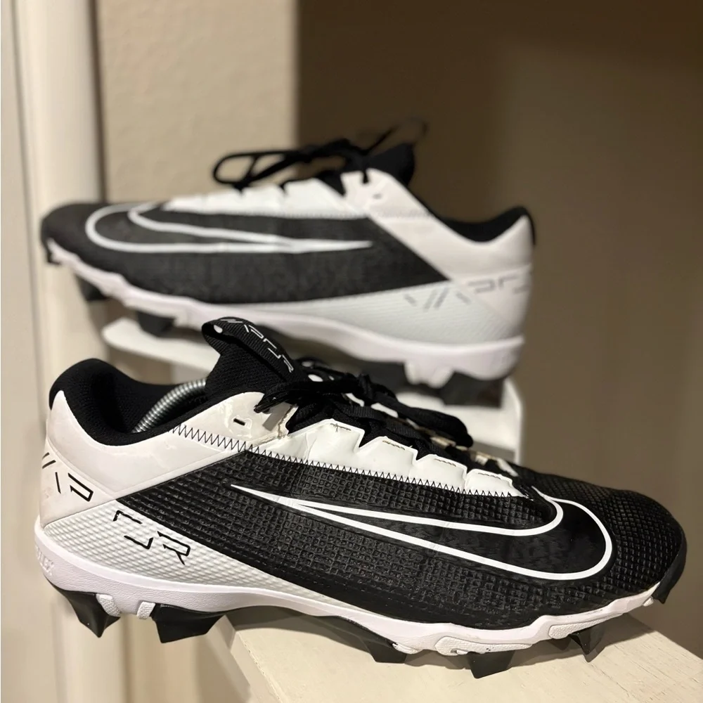 Nike Vapor Edge Shark 2 Men's Football Cleats DH5088-001 Black/White Size 13